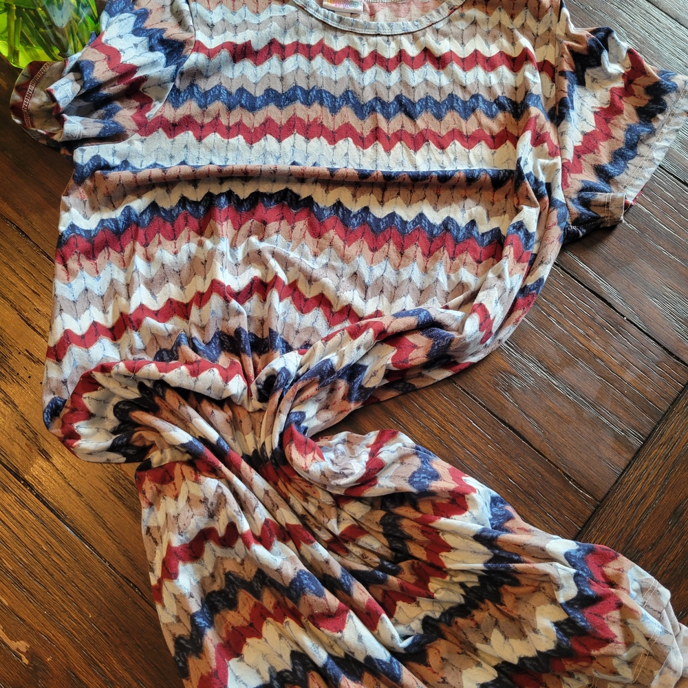 LuLaRoe Carly Chevron Dress
